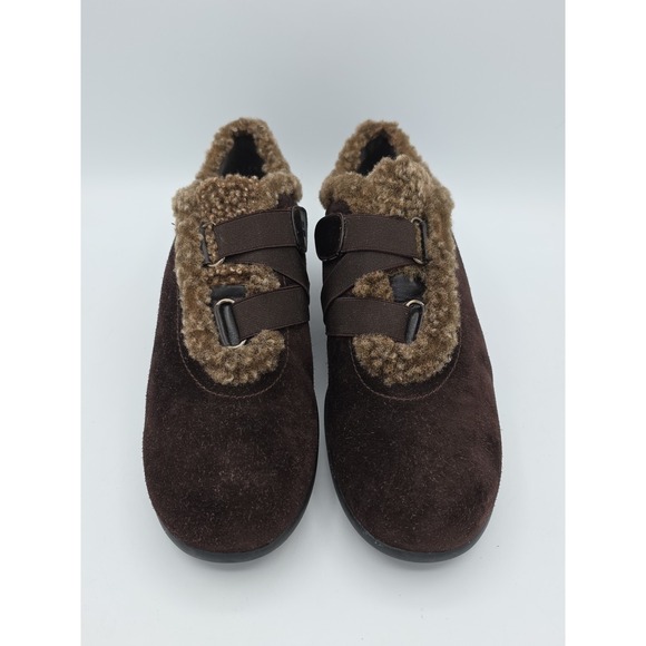 Stuart Weitzman Brown Sport Suede Leanto Shoes Size 8 1/2 M - Picture 1 of 10